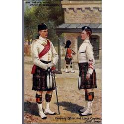 The Queen's own Cameron Highlanders - Company Officer and Lance Caporal in Dri