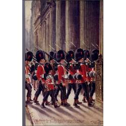The Coldstream Guards entering the Bank of England Illustrée par Harry Payne -