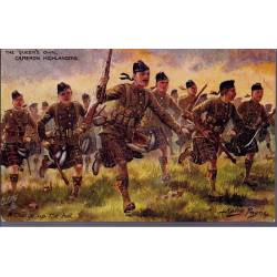 The Queen's own camron Highlanders - A charge up the Hill Illustrée par Harry 