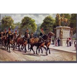 The Royal Horse Artillery on their way to fire a Royal Salute Illustrée par Ha