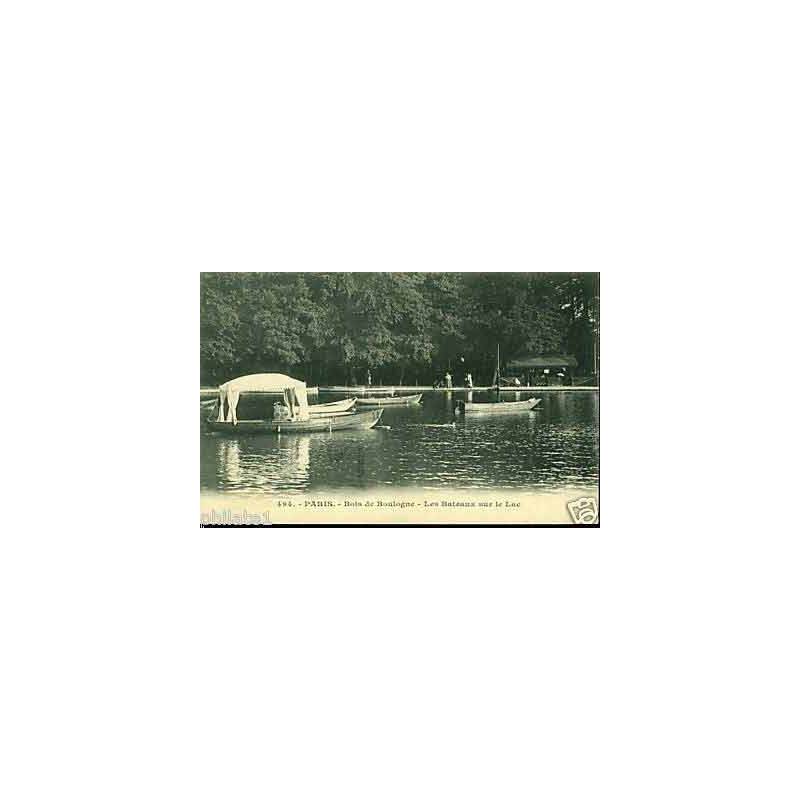 75 - Paris -Le bois de boulogne -Les bateaux sur le lac