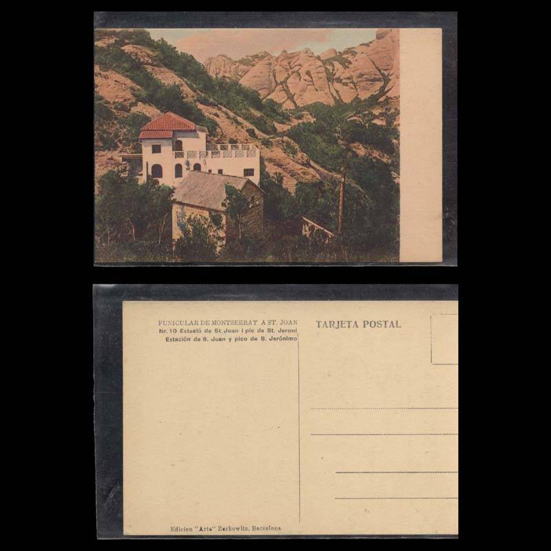 Espagne - Estacio de St Joan i pic de St Joan - Funiculare de Montserrat a St Joan