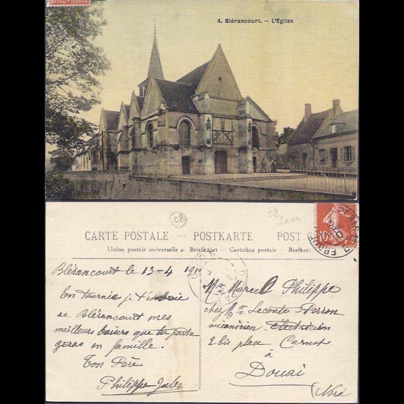 02 - Bierancourt - L'Eglise - 1910