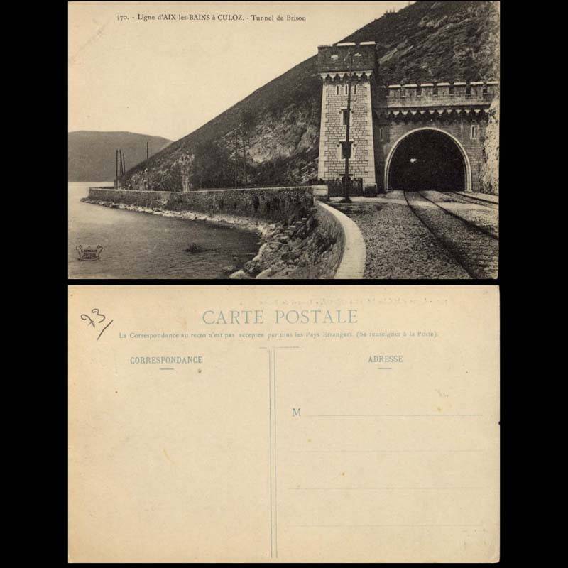73 - Ligne d'Aix à Culoz - Le tunnel de Brison