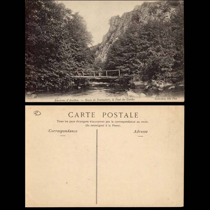 89 - Environs d'Avallon - Route de Pontaubert Le pont des Gardes