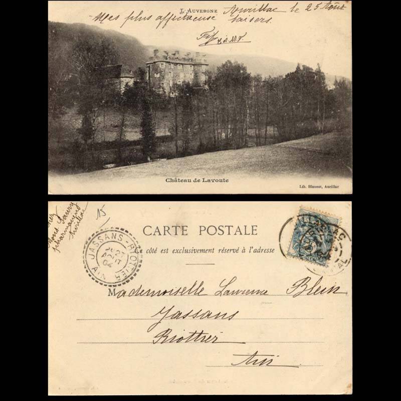 15 - Chateau de Lavoute - 1904