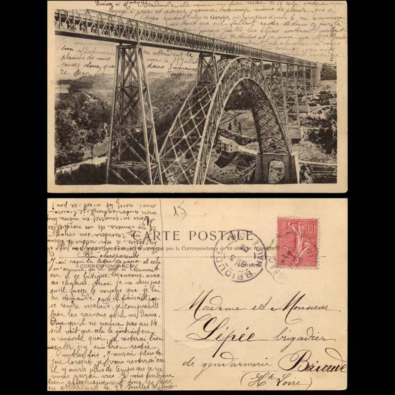 15 - Viaduc de Garabit près de Saint Flour vers 1900