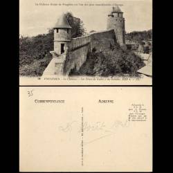 35 - Fougeres - Le chateau féodal  - Les tours de Guibé et du Gobelin