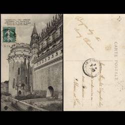 37 - Amboise - Le chateau - Tour Charles VIII et balcon en fer forgé où furent 