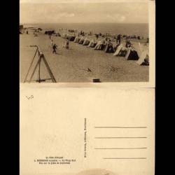 40 - Hossegor - La plage sud  - Vue sur la jetée de Capbreton