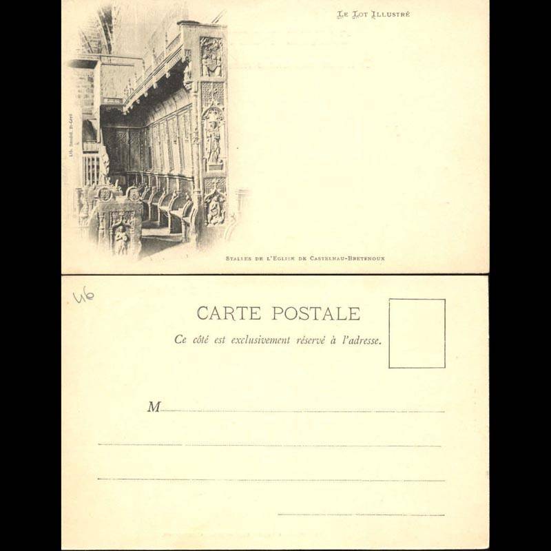 46 - Le lot illustré - Stalles de l'eglise de Castelnau-Bretenoux