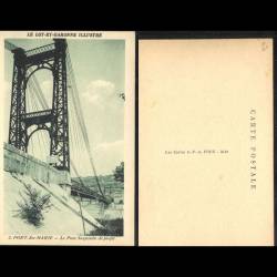 47 - Port Sainte Marie - Le pont suspendu de profil