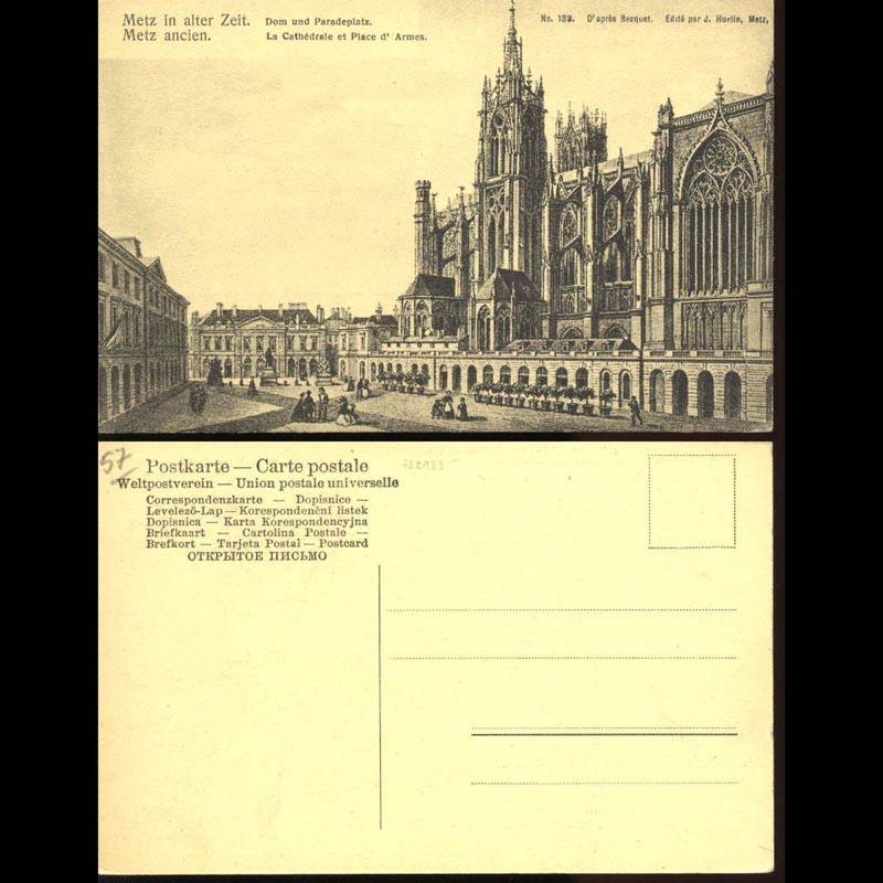 57 - Metz - La cathédrale et la place d'armes