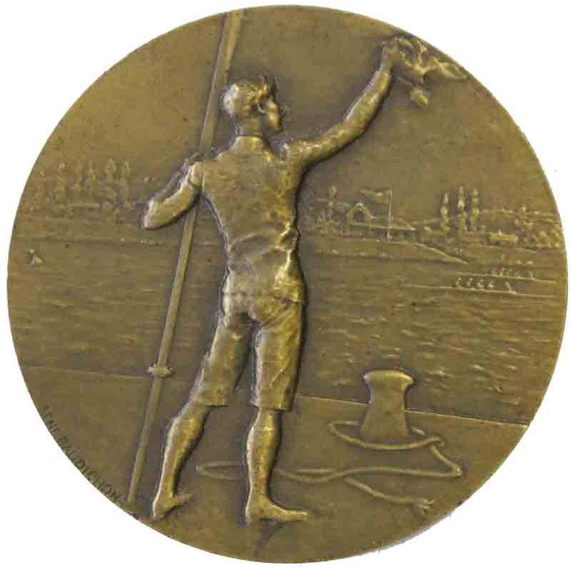 Médaille en bronze sport aviron
