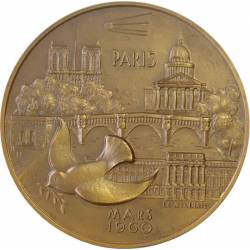 Médaille Nikita Khrouchtchev Visite Paris Mars 1960
