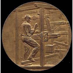 Médaille : Métier à tisser par A. Rivet - SUP