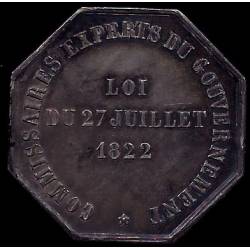Jeton : Mercure assis - Balance par Domard - 1831 - SUP
