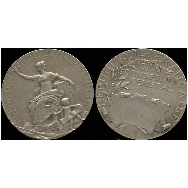 Médaille argent : Conseil général - Seine et Oise par Dupuis