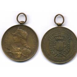 Médaille bronze : Tete de Marianne - Algérie, colonies