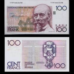 Billet de collection Belqique : Billet de 100 Francs - Billet de banque type SPL