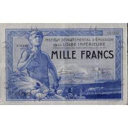 Billet de 1000 Francs - Billet France SUP Inst. Départ. Loire Inférieure - SUP