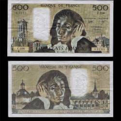 Billet de 500 Francs - B.Pascal - TTB