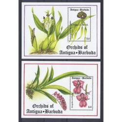 Timbres orchidees Barbuda blocs N° 223/224 neufs