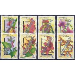 Timbres orchidees Grenadines N° 712/19 SPECIMEN