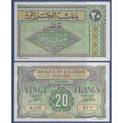 Billet de banque collection Tunisie - PK N° 22 - 20 Francs