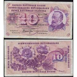 Billets collection Suisse - 10 Francs G. Keller Pk 45 TB+