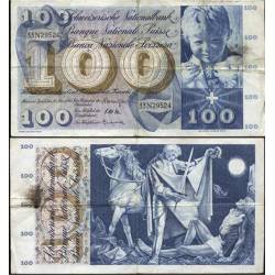 Billets collection Suisse - 100 Francs SaintMartin Pk 49 TTB