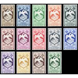 Timbre collection AEF N° Yvert et Tellier 141/154 Neuf sans charnière