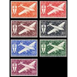 Timbre collection AEF N° Yvert et Tellier PA 22/28 Neuf sans charnière