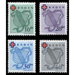Timbre collection Bade N° Yvert et Tellier 38/41 Neuf avec charnière