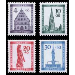 Timbre collection Bade N° Yvert et Tellier 42/45 Neuf avec charnière