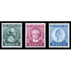 Timbre collection Bade N° Yvert et Tellier 48/50 Neuf sans charnière