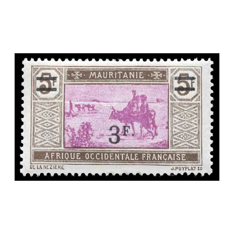 Timbre collection Mauritanie N° Yvert et Tellier 54 Neuf avec charnière