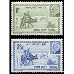Timbre collection Mauritanie N° Yvert et Tellier 123/124 Neuf sans charnière