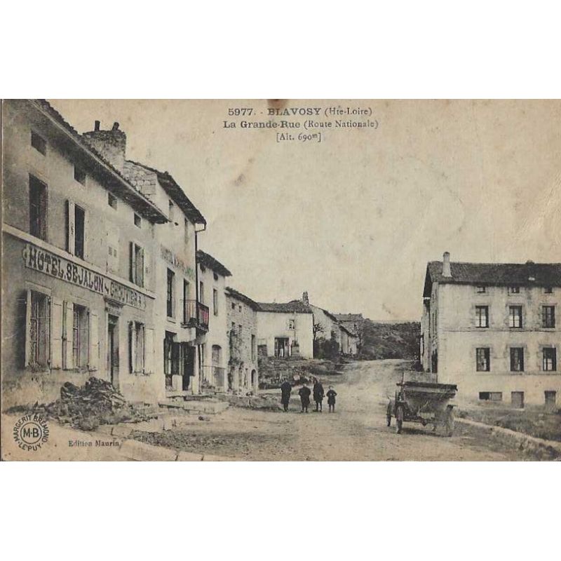 43 - Blavosy - La grande rue - Hotel Sejalon-Chouvier