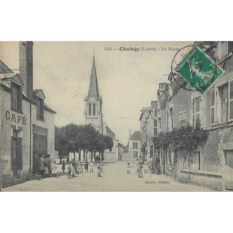 45 - Chaingy - Le bourg - Cafe - Anime