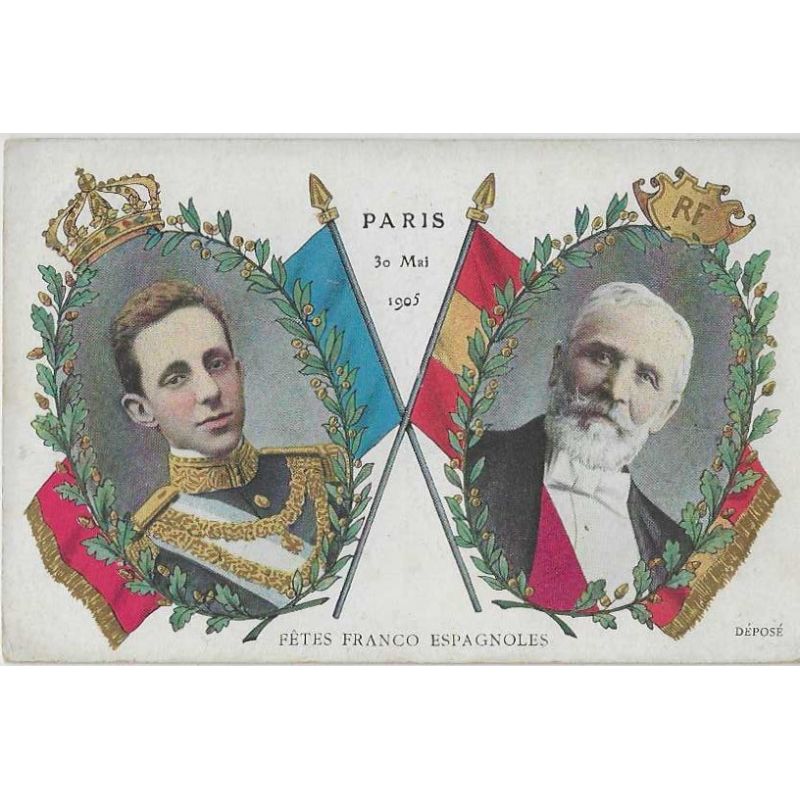 75 - Paris - Fetes Franco-Espagnoles 30 Mai 1905