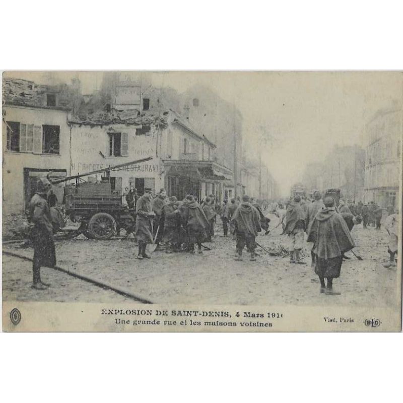 93 - Explosion de St-Denis - 1916 - Camion de pompiers