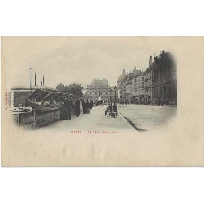 Paris - Le quai Malaquais Bouquinistes Précurseur