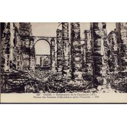75 - Paris - Ruines des greniers d'Abondance pendant la Commune