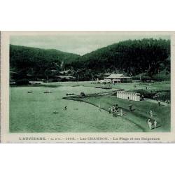 63 - Lac Chambon - Plage et baigneuses