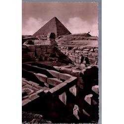 Egypte - Temple du sphinx et pyramide de Keops
