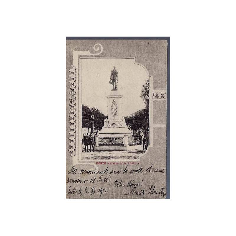 Portugal - Porto - Estatua de D. Pedro V - 1901