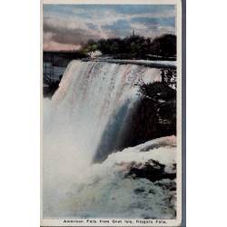 USA - American falls from Goat Isle-Niagara falls