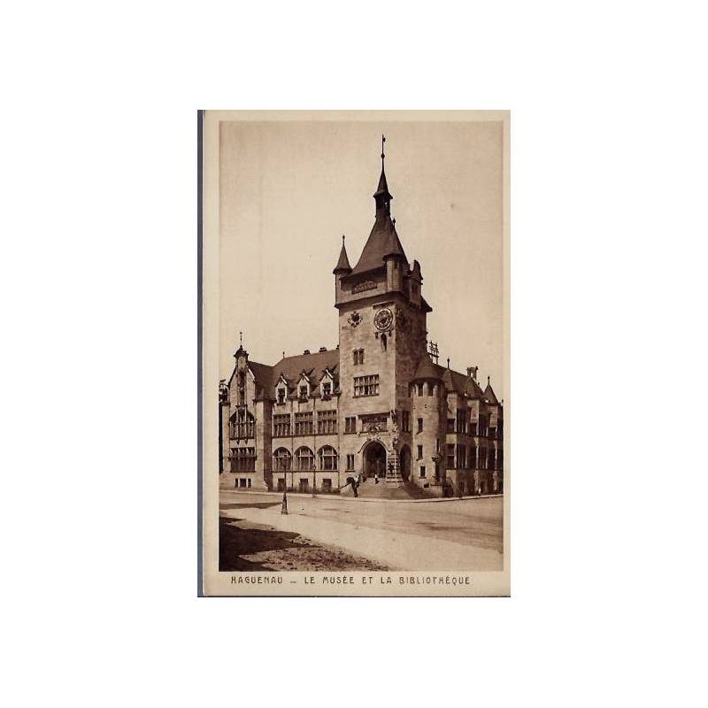 68 - Haguenau - Le musée et la bibliothèque - Non voyagé - Dos divisé