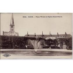 21 - Dijon - Place Wilson et église Saint-Pierre - Non voyagé - Dos divisé